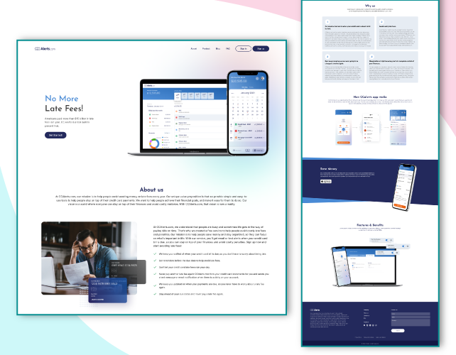 WordPress Website for App Landing Page