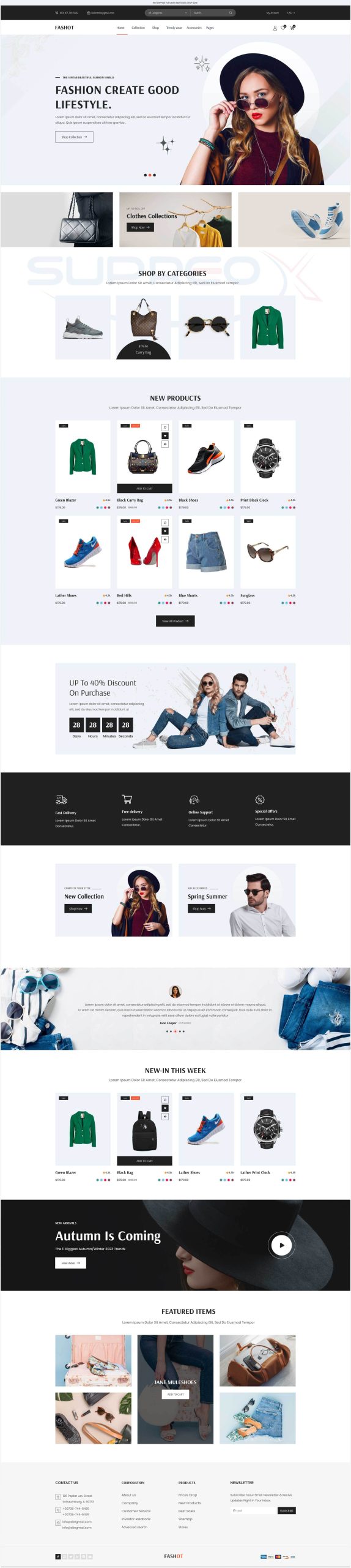 WordPress E-Commerce Fashion Store Website